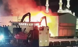 Zonguldak'ta limanda feci yangın! Vinç kullanılamaz hale geldi