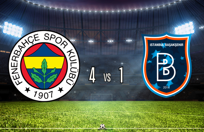 Fenerbahçe’den Başakşehir’e gol yağmuru! Başakşehir - Fenerbahçe maçı sonucu: 1-4