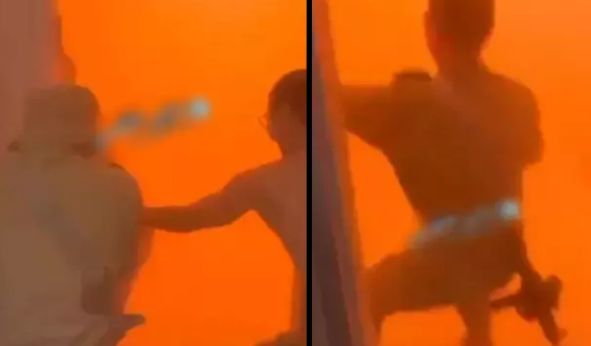 İsrailli askerler alevlerin arasında kaldı! Yangın üsse sıçradı