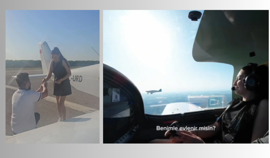 Adana semalarında sürpriz evlilik teklifi! Pilotun evlilik teklifi sosyal medyayı salladı