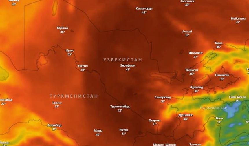 Orta Asya kavruluyor: Özbekistan’da 43 dereceye ulaşan sıcaklıklar alarm veriyor