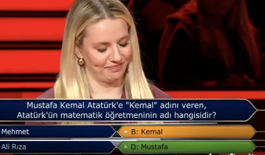 Kim Milyoner Olmak İster'e damga vuran 'Atatürk' sorusu!