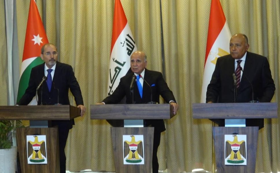 Irak, Mısır ve Ürdün Dışişleri Bakanları bir araya geldi