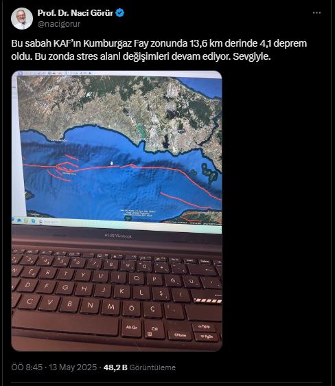 Naci Gorurden Istanbul Depremleri Icin Stres Alani Uyarisi