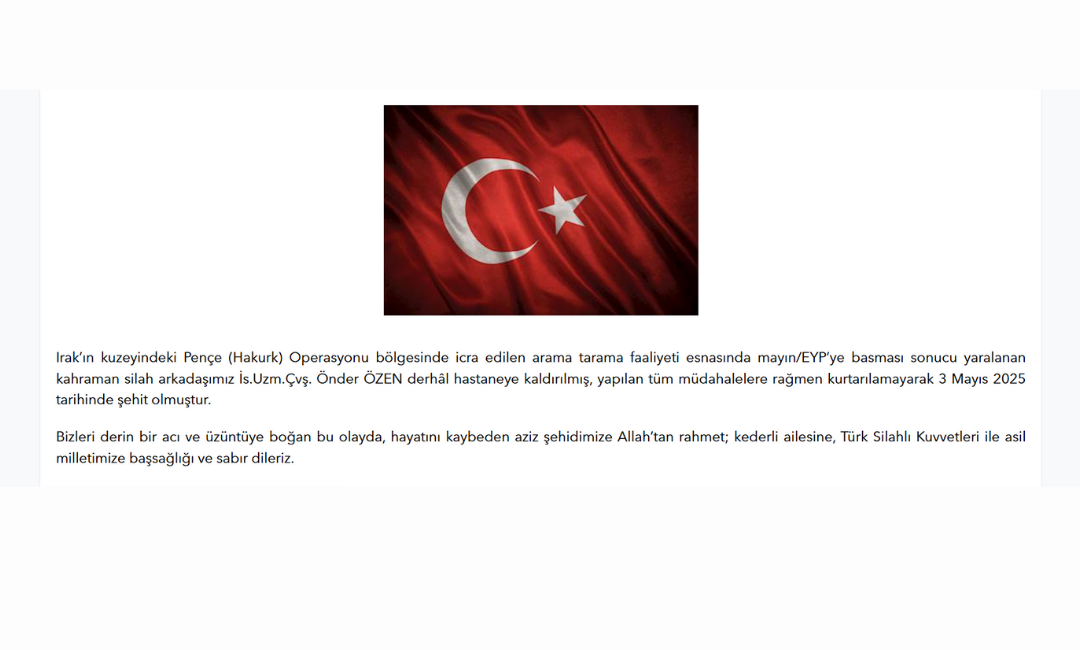 Şehit Uzman Çavuş Önder Özen